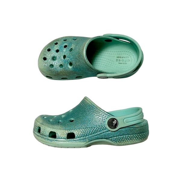 Crocs Classic Glitter Clogs Size 11 - Picture 1 of 8